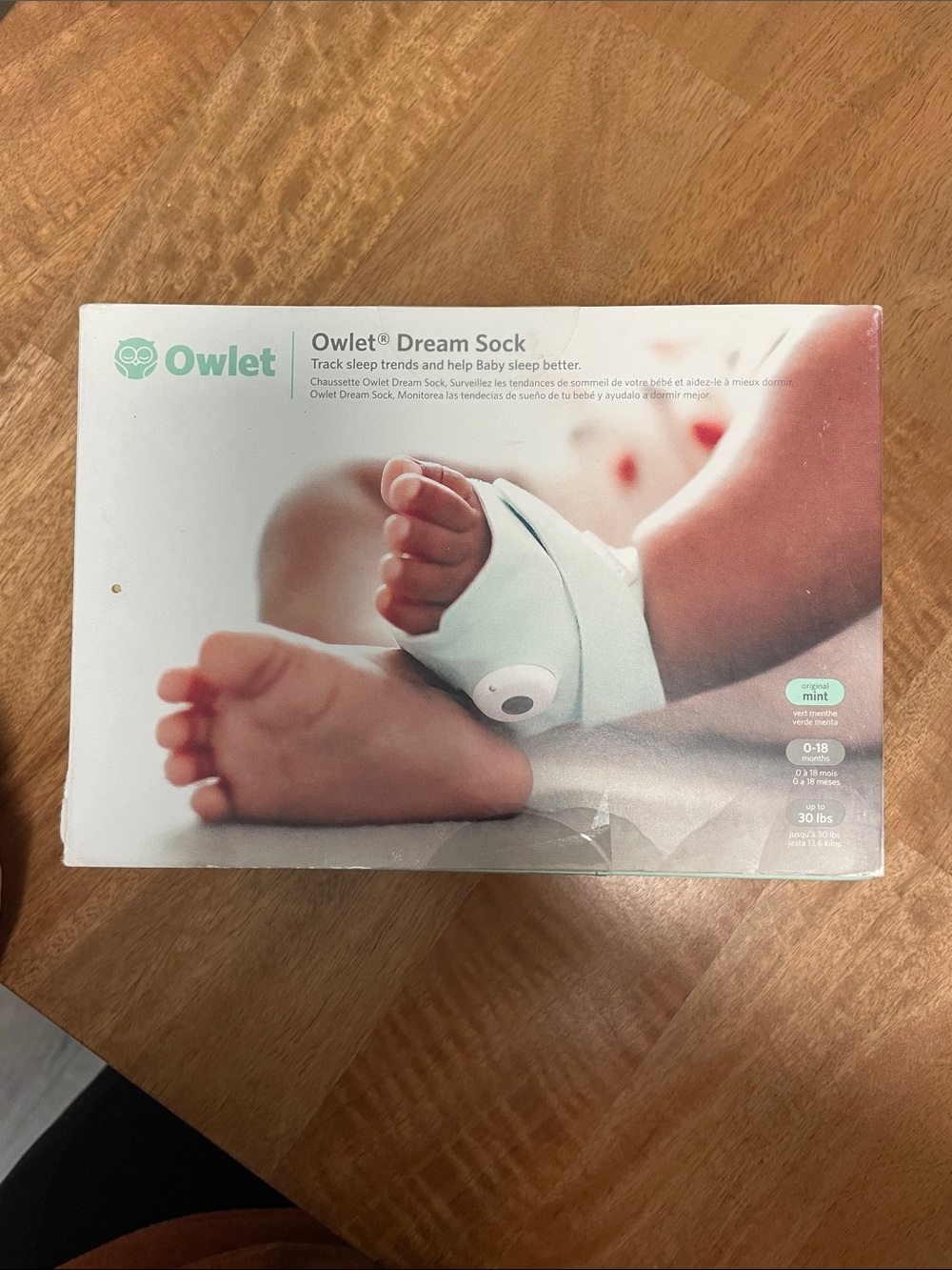 Owlet Dream Sock - Mint Baby Sleep Monitor